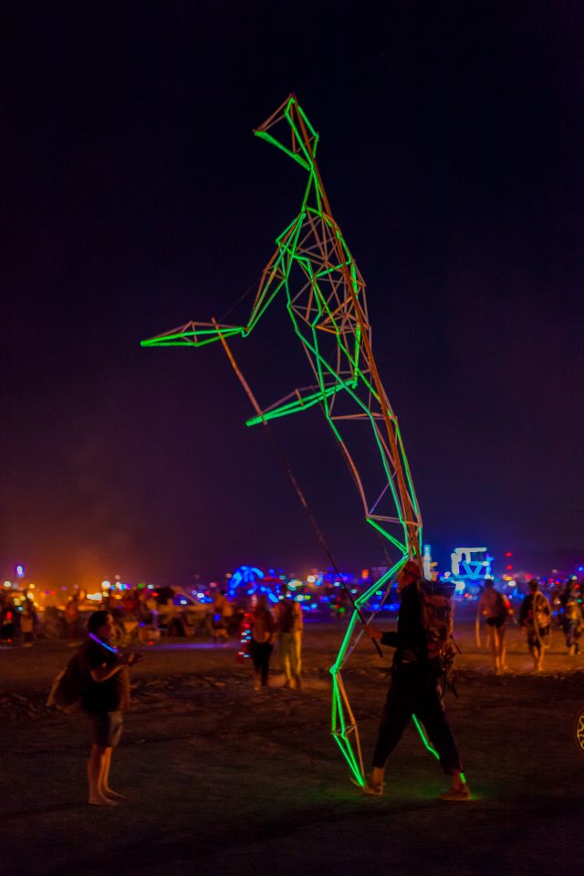 Giant Green Guy Burning Man 2012 161