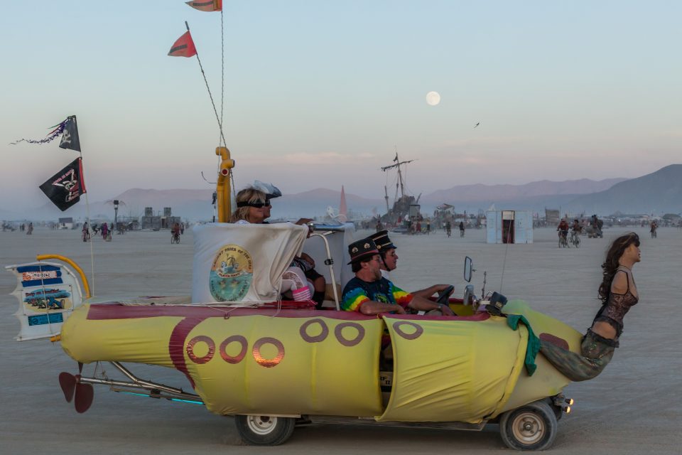Yellow Submarine Art Car Burning Man 2012 152