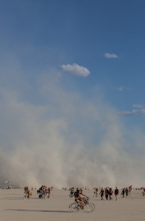 Billowing Playa Dust Burning Man 2012 133