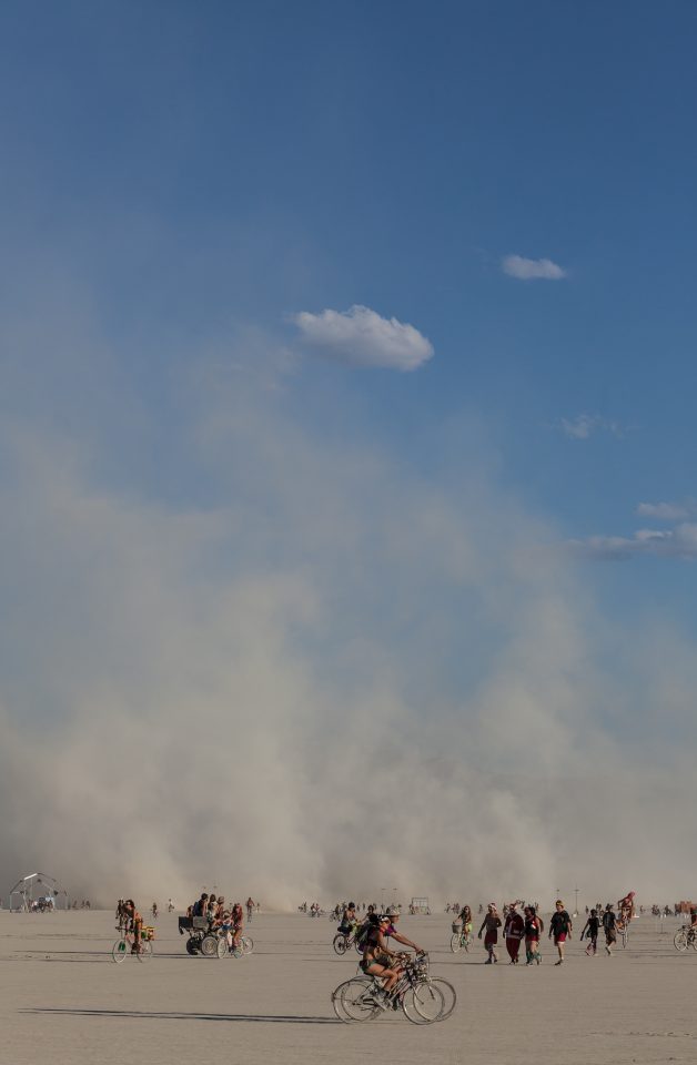 Billowing Playa Dust Burning Man 2012 133