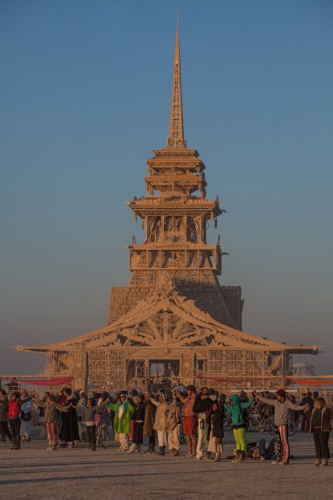 The Temple at Sunrise Burning Man 2012 122
