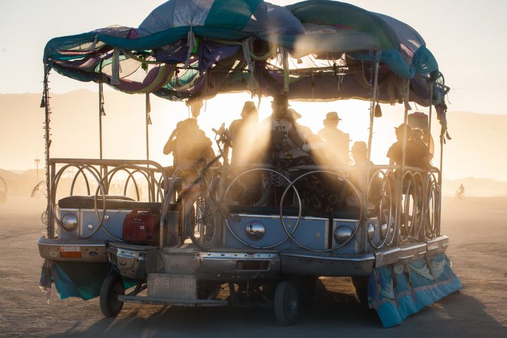 Art Car Sunset Burning Man 2012 101