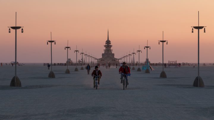 Temple At Sunrise Burning Man 2012 057