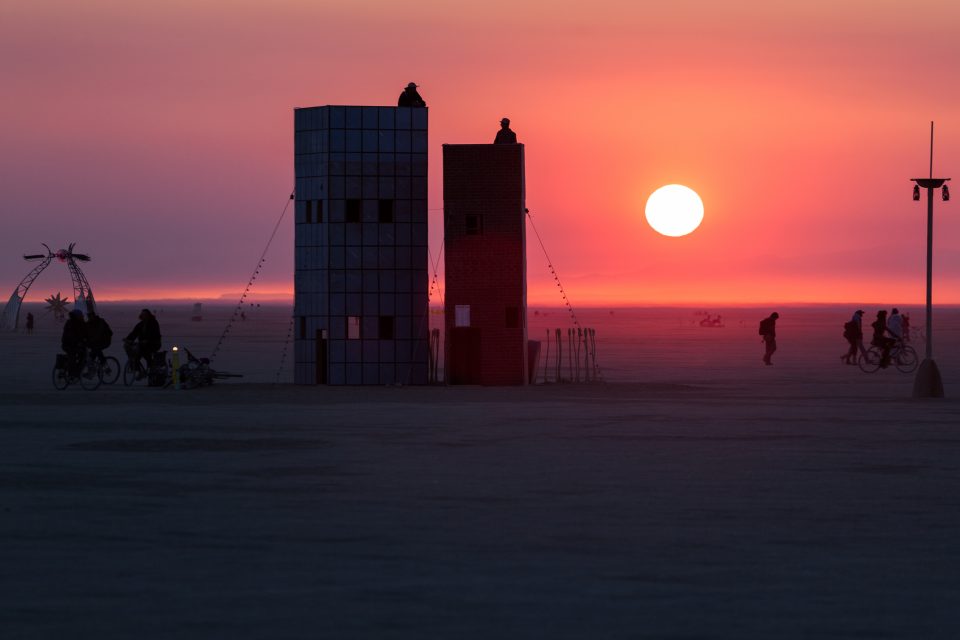 Sunrise over the Playa Burning Man 2012 050