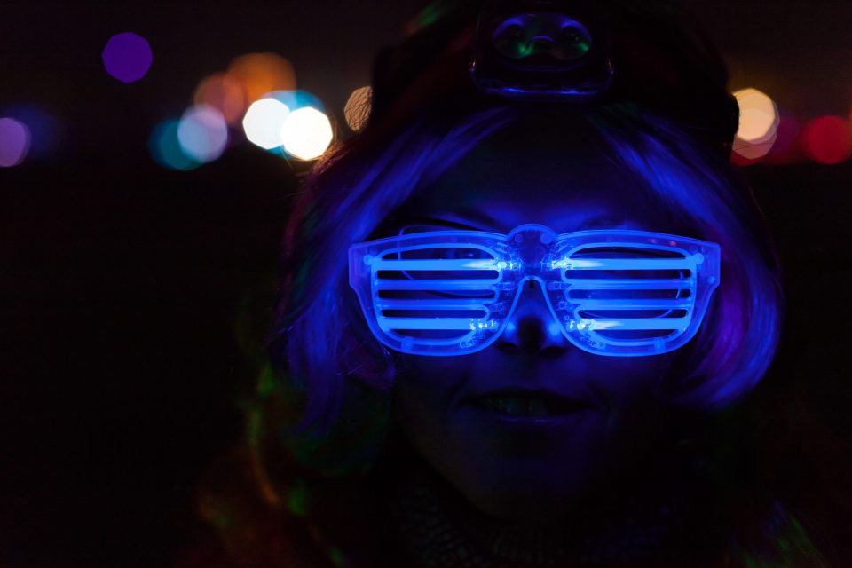 Dorothy and Fun LED Glasses Burning Man 2012 021