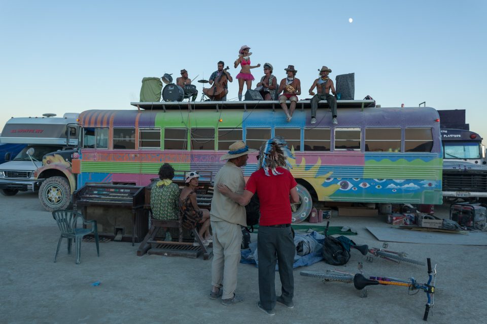 Bus Top Jam Session Burning Man 2012 007