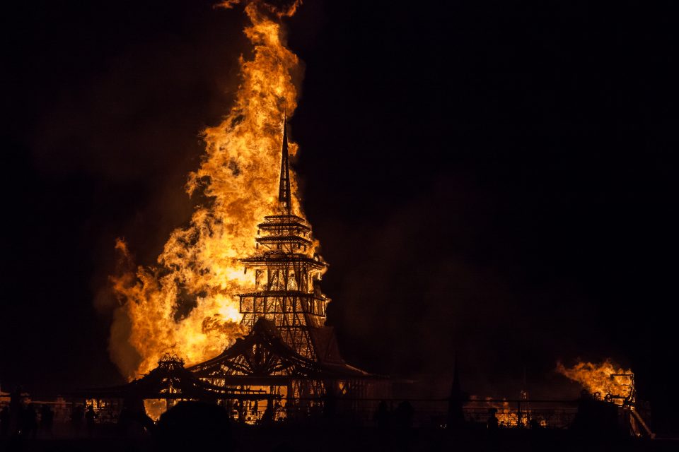 The Temple Burn Burning Man 2012 233