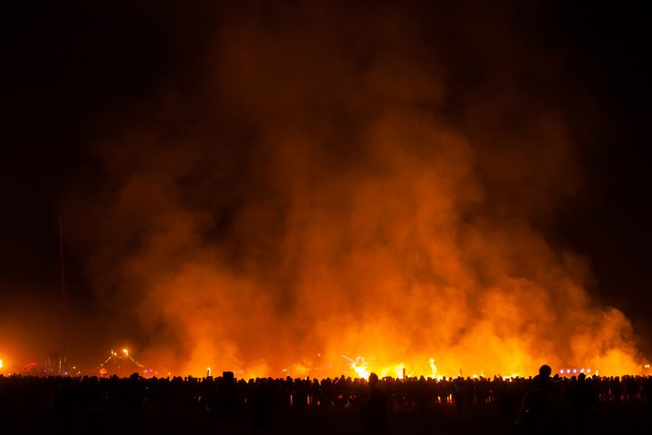 Crowd at the Wall Street Burn Burning Man 2012 231