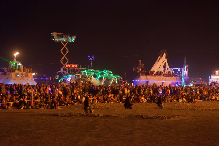 Crowd at the Wall Street Burn Burning Man 2012 230