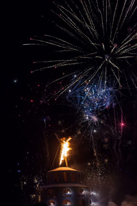 Fireworks Burning Man 2012 210