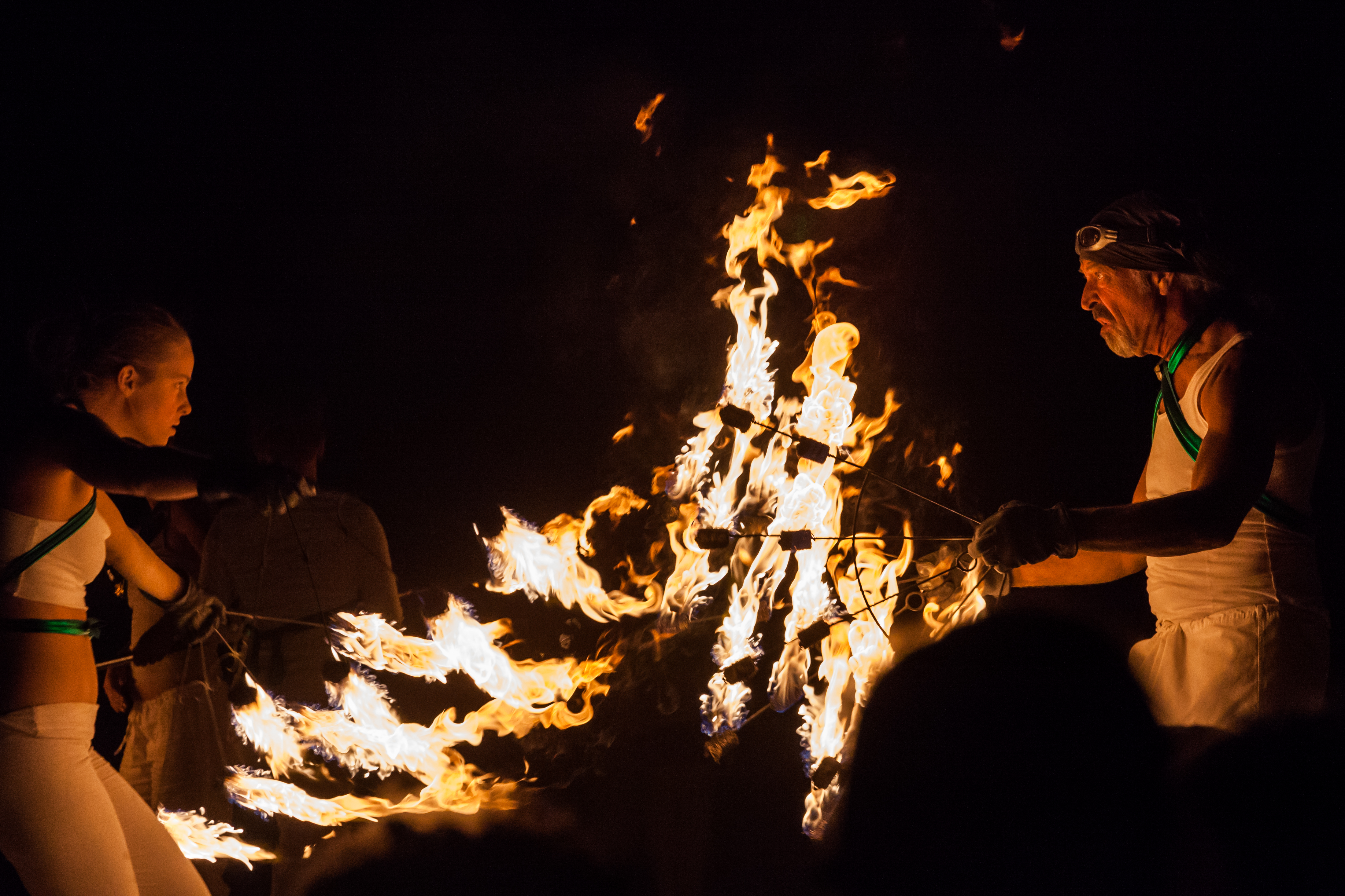 Fire Dancers Before The Burn 2 (Burning Man 2017) - YouTube