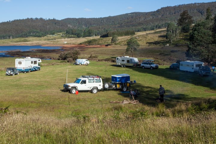 Typical Camping Scene in Australia