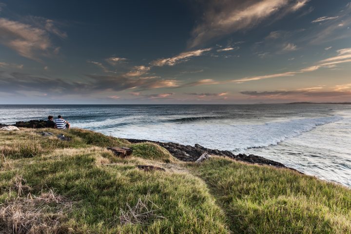 Couple Overlooking The Ocean Coffs Harbour