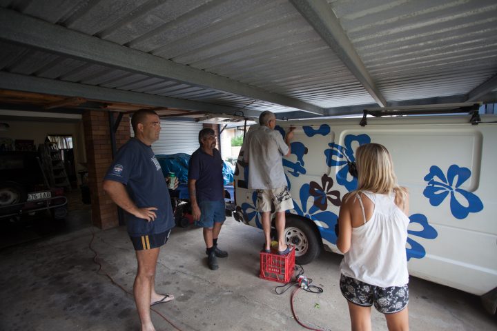 Friend’s Fixing Up Our Van
