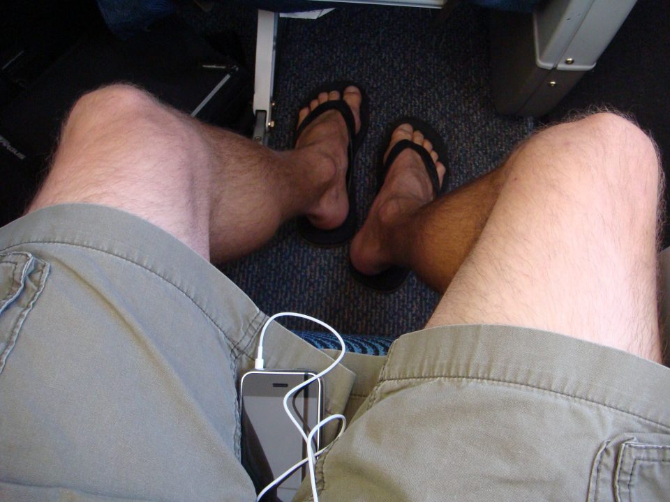 Flip Flops On The Airplane
