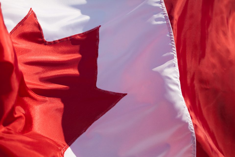 Canada Flag Closeup
