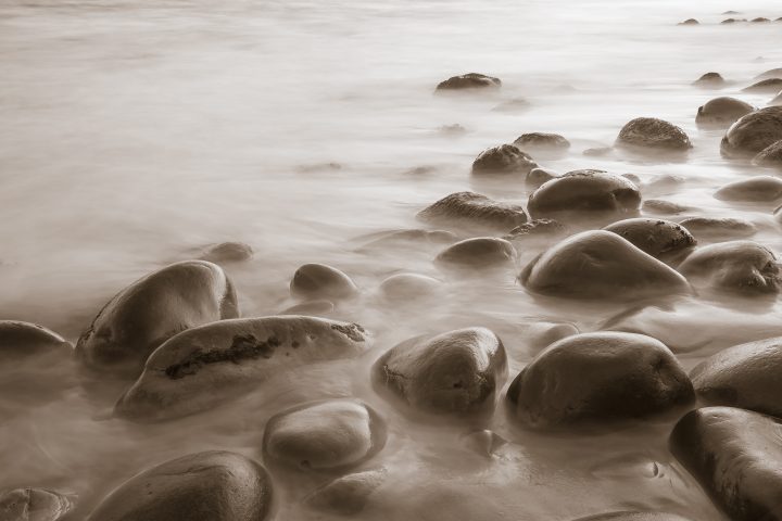 Smooth Rocks On The Beach