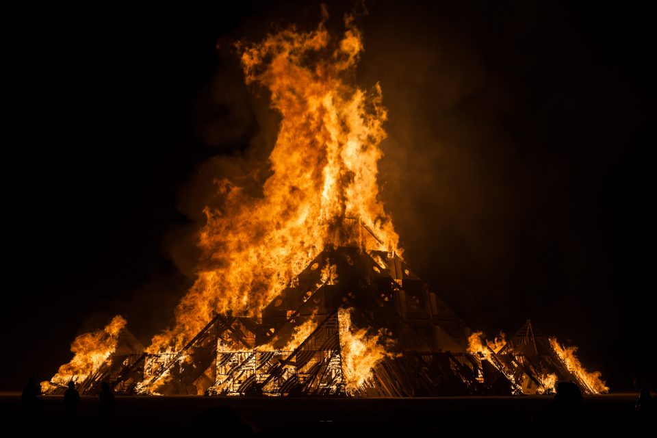Temple Burn Burning Man 2013