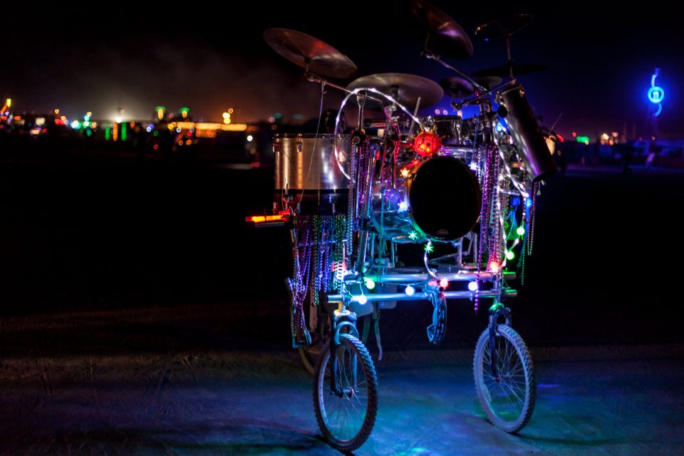 Drum Set Bike Burning Man 2013