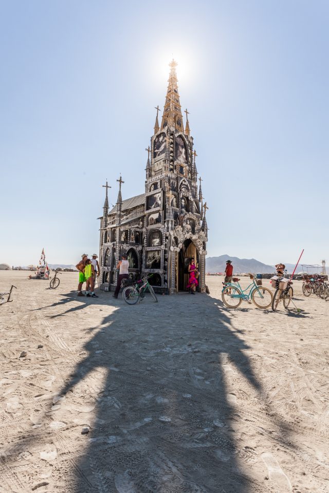 Photo Chapel Shadow Burning Man 2013