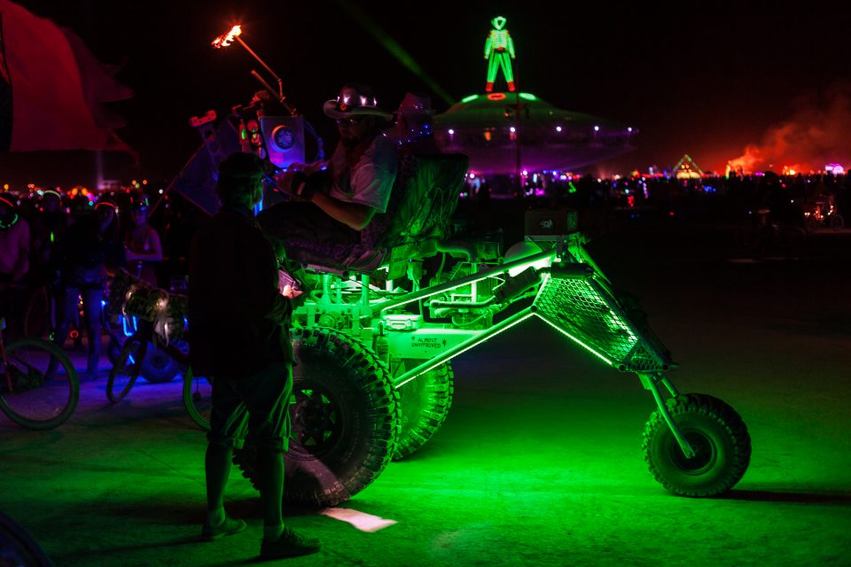 Green Trike Burning Man 2013