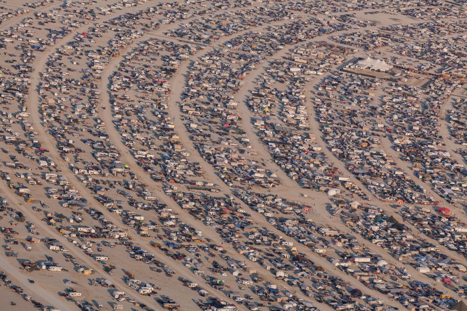 Aerial Photo Burning Man 2013
