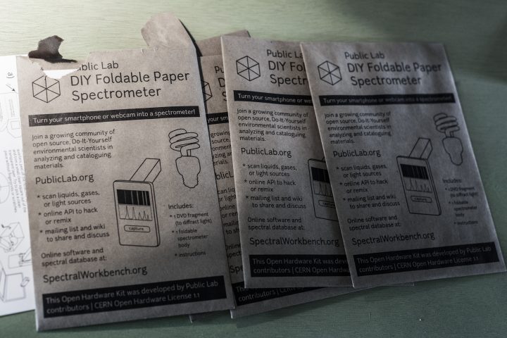 DIY Foldable Paper Spectrometer XOXO 2013