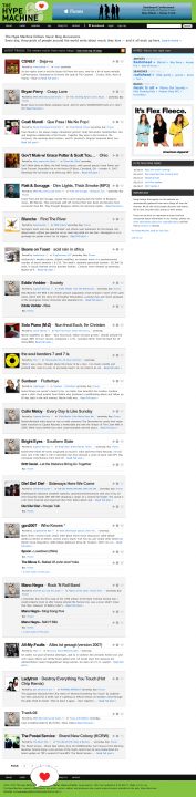Screenshot Of The Hype Machine