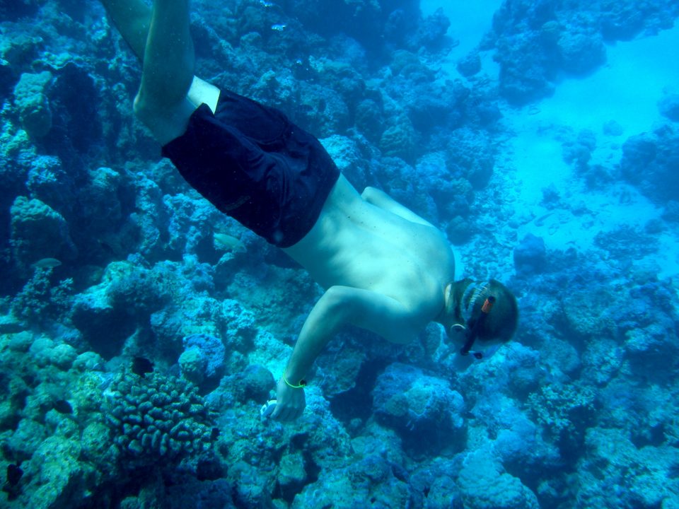 Duncan Rawlinson (me) Snorkelling Underwater