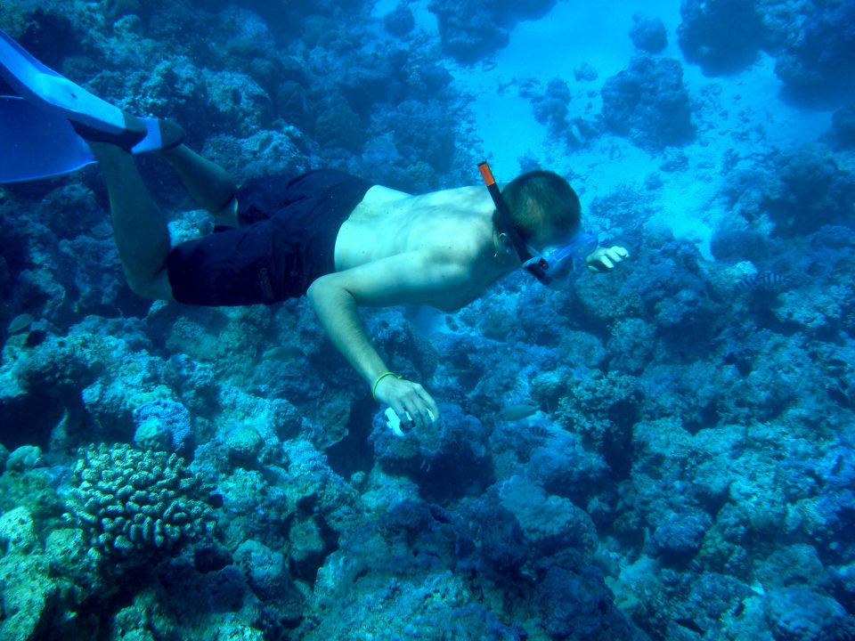 Duncan Rawlinson (me) Snorkelling Underwater