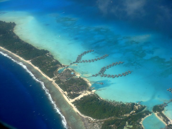 Aerial View of InterContinental Resort Bora Bora