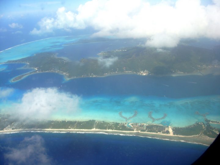 Aerial View of Bora Bora