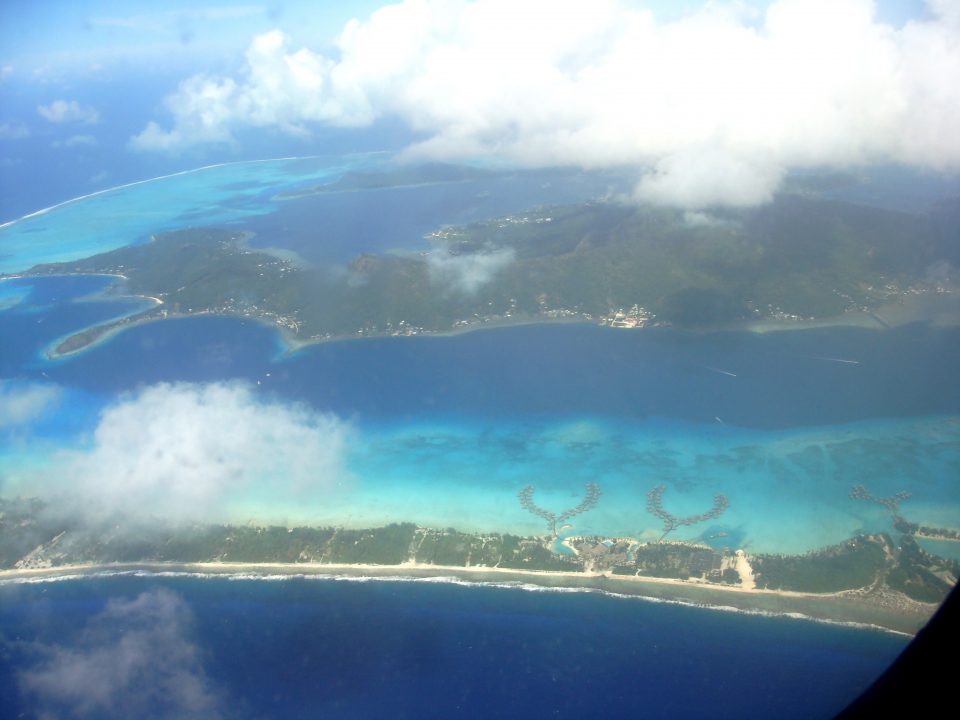 Aerial View of Bora Bora