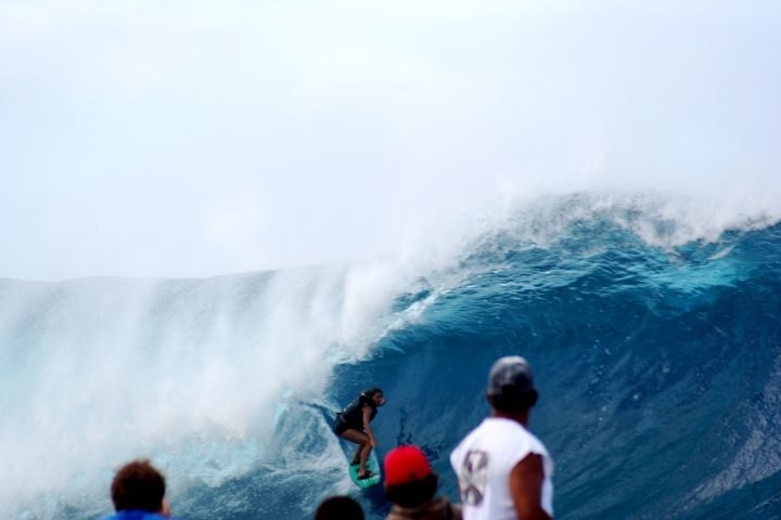 teahupoo unknown female surfer