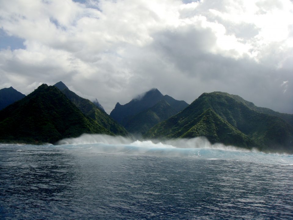 Teahupoo Waves Crashing