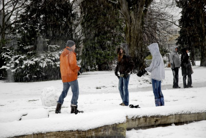 Snow Day In Vancouver