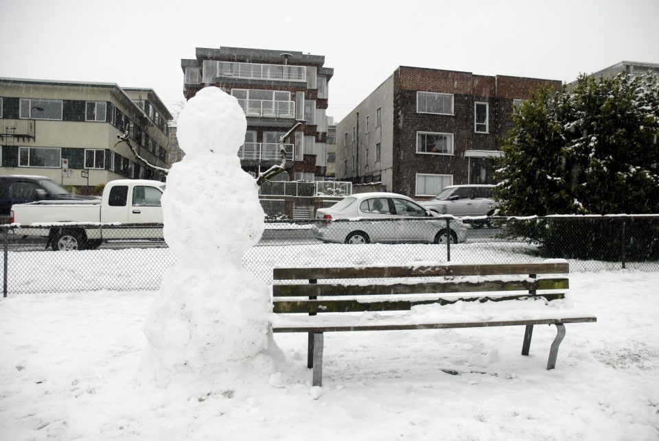 Snow Day In Vancouver