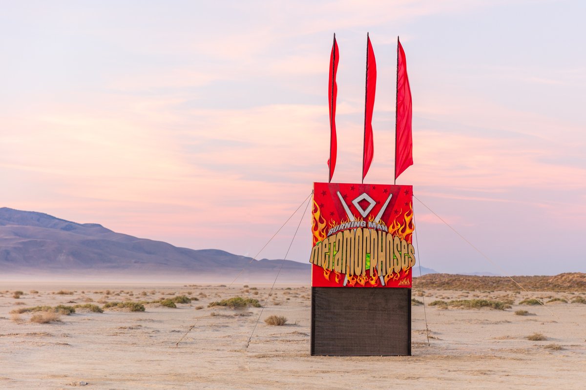 Burning Man 2019 sign by Mad Dog
