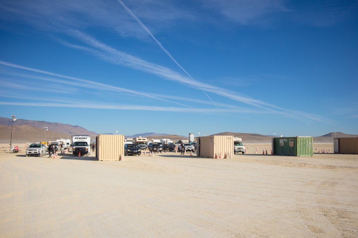 Guy at gate asks me if I have a drone. I tell him yes I have one. I also tell him I've registered with Media Mecca but won't be shooting with the drone and hand him paperwork. So they send me to DLOT.  I spent a few minutes in DLOT and one of the gentlemen tells me they know who I am and that they don't have to worry about me and they let me out immediately. If someone has a drone and they plan on doin it wrong, they ain't gonna tell ya they have one... Just sayin.