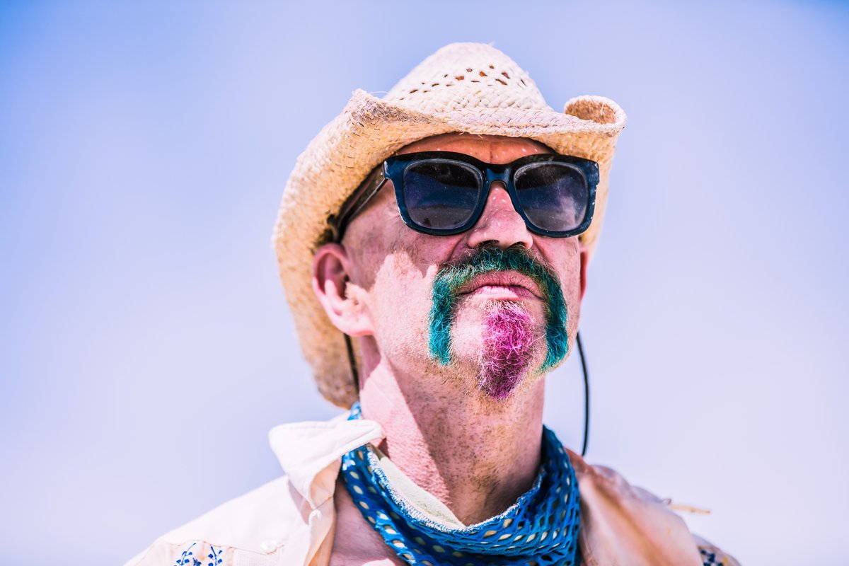 Always a pleasure to run into Mark while he's out doing some Burning Man.