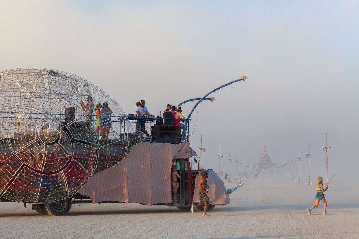 Lucy S. Cargo Mutant Vehicle and the Man in the dust