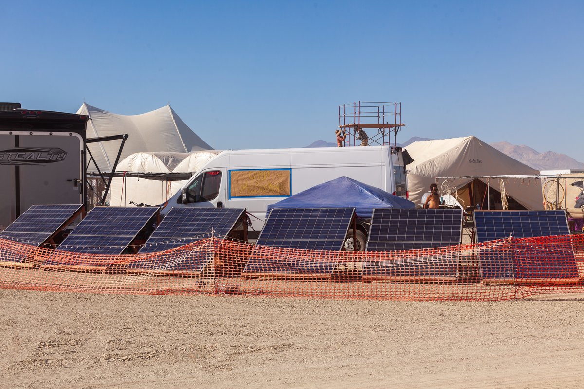 Camp MisBeehive solar powering all the things!