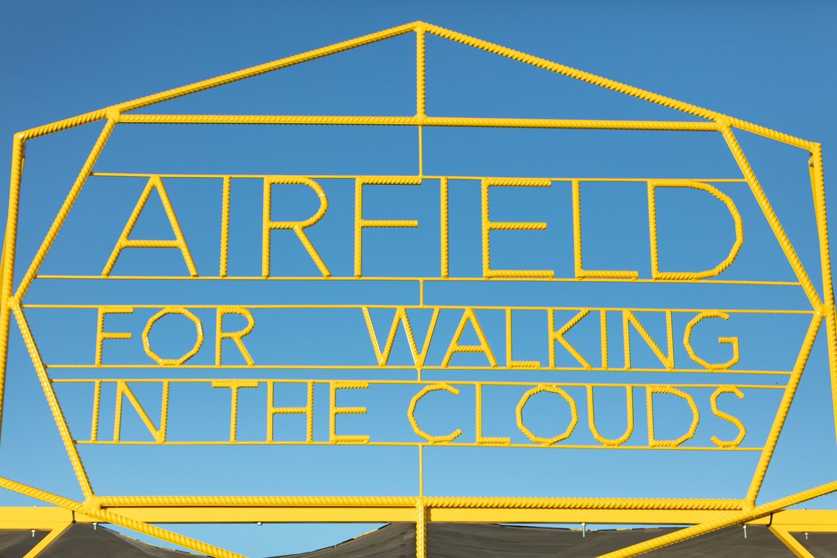 Airfield for walking in the clouds