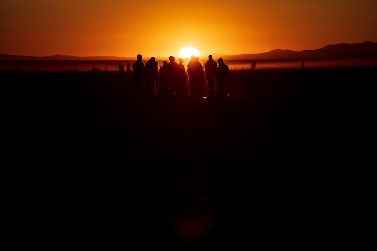 Deep playa sunrise