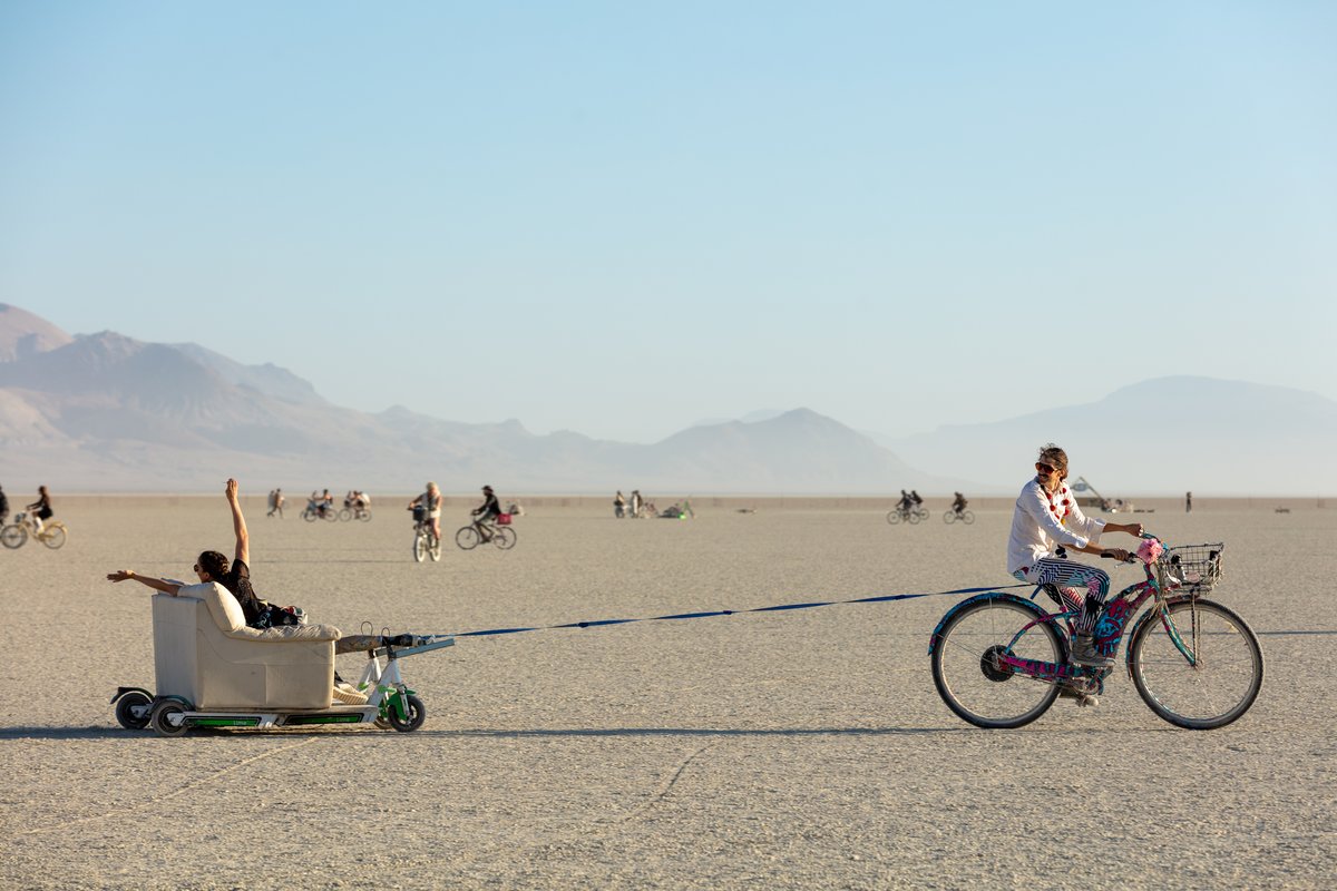 Nice usage of those old recycled electric scooters.