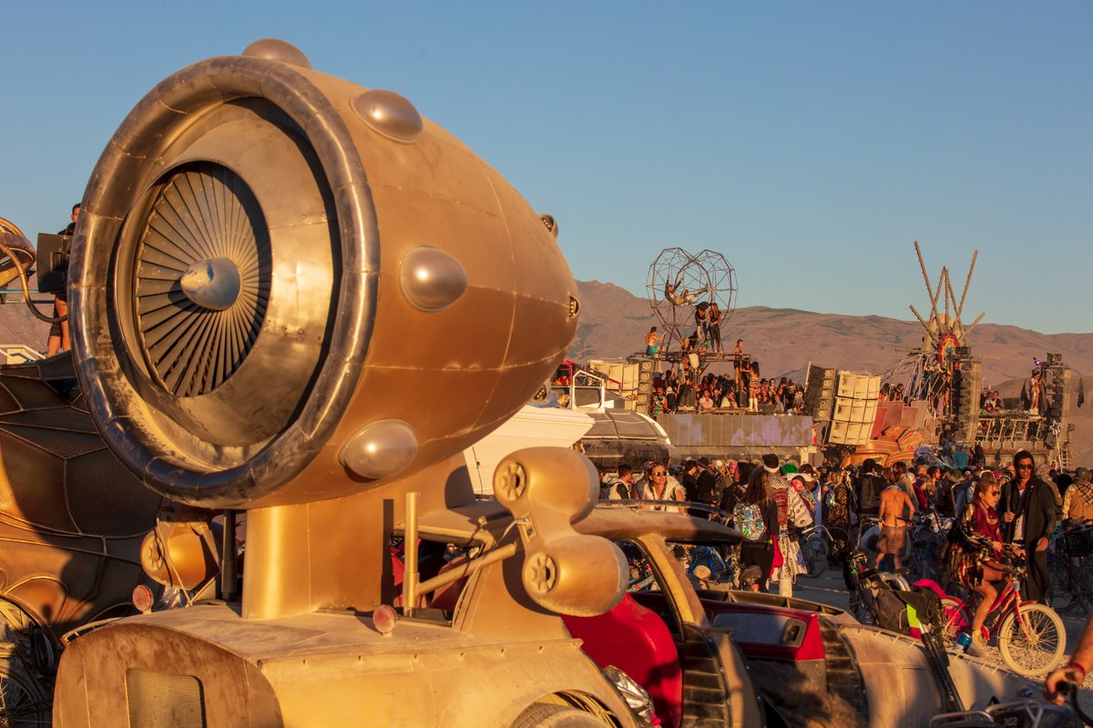 Ibiza Camp Mutant Vehicle Engine, Robot Heart, And Mayan Warrior
