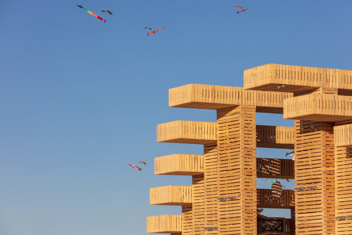 Skydivers and The Temple of Direction