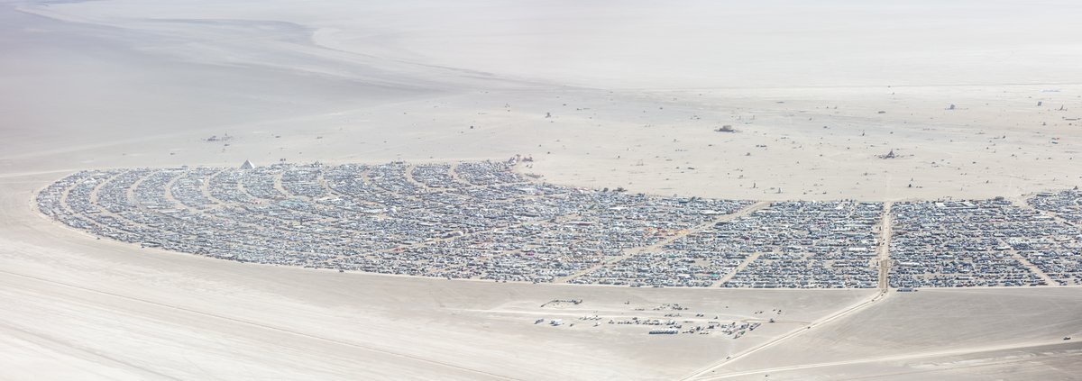 Burning Man 2019 Aerial Photo. I shot this while hanging out the window of a small Cessna. The image was shot on Friday August 31, 2019. Thank you to the pilot of the aircraft Purple Haze.