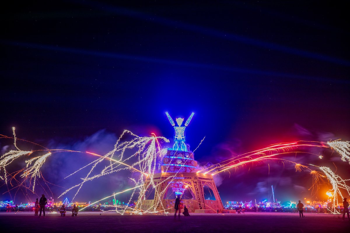 Pyrotechnics at The Man Burn