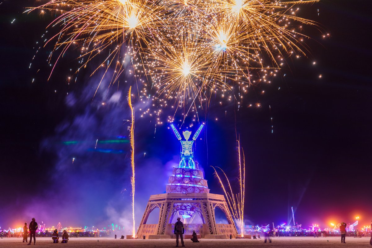 Pyrotechnics at The Man Burn